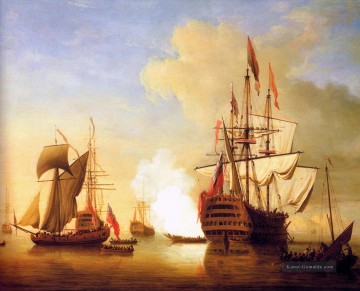  Seeschlacht Malerei - Stern Ansicht Royal Wil Kriegsschiff Seeschlacht